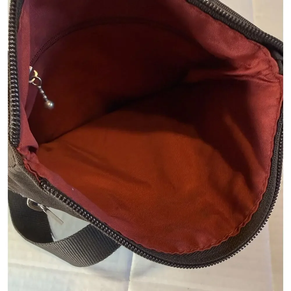 Baggallini Adjustable Crossbody Bag Brown Multiple Pockets